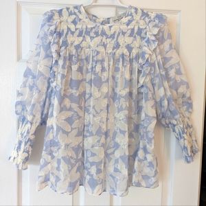 Joie, light blue, silk blouse
